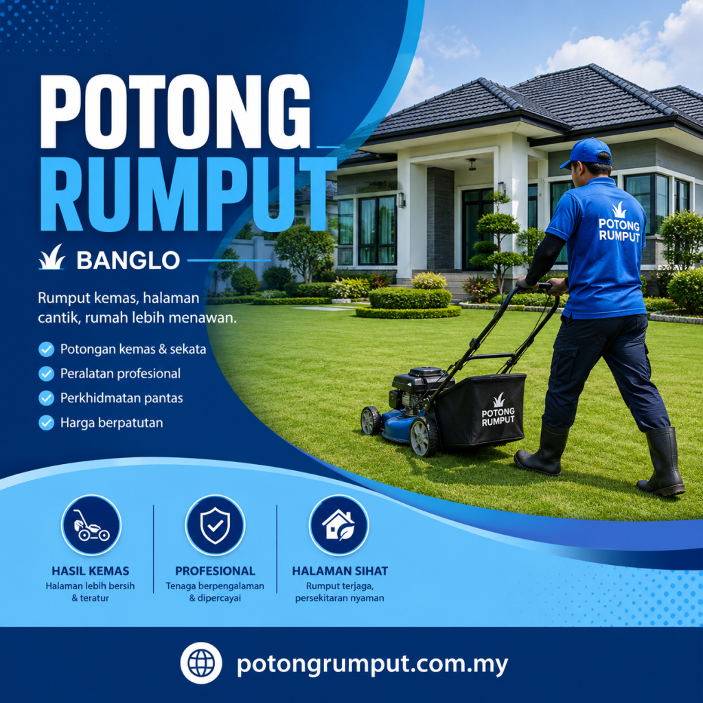 potong rumput banglo