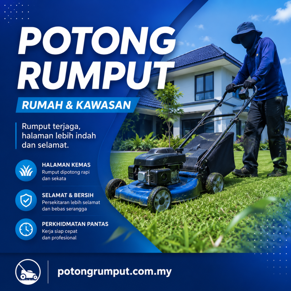 potong rumput rumah